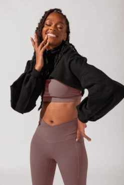 Mockneck Shruggie - Black -Quality Sport Wear SamaraOutfit2 0111 Edit 7496af69 998e 41e1 a4f4 764b53298a55