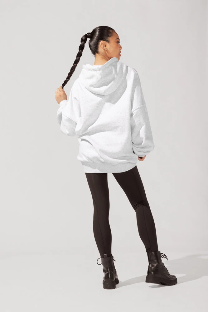 Long Cloud Hoodie - Light Heather Grey 8 Long Cloud Hoodie - Light Heather Grey - Image 8