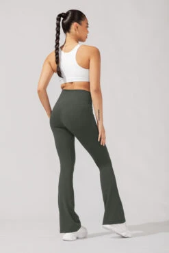 Crisscross Hourglass® Flared Leggings With Pockets - Forestwood -Quality Sport Wear SophiaOutfit7 38284 Edit