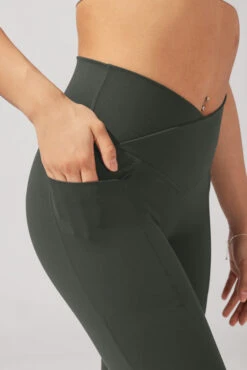 Crisscross Hourglass® Flared Leggings With Pockets - Forestwood -Quality Sport Wear SophiaOutfit7 38336 Edit