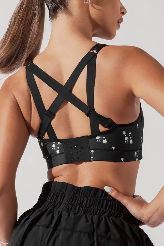 Superbra™ - Black Folkfloral 2 Superbra™ - Black Folkfloral - Image 2