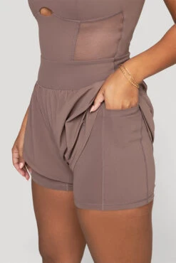 Supershort™ Runsie - Peppercorn -Quality Sport Wear Supershort TM Runsie Peppercorn 6042 3 02628