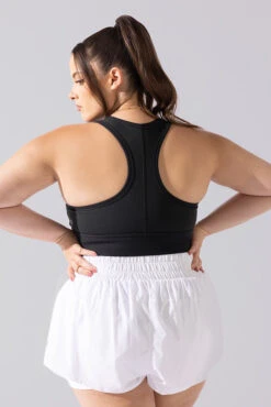 Sweat Sesh Crop Top - Black -Quality Sport Wear Sweat Sesh Long Bra Black A1004 0490