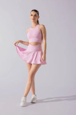 Sweat Sesh Crop Top - Bubblegum -Quality Sport Wear Sweat Sesh Long Bra Bubblegum A1004 1990 Editcopy