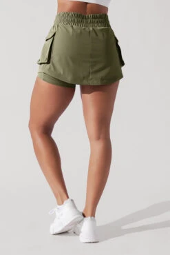 Hiking Superskort™ - Dark Olive -Quality Sport Wear TakeAHikeSkort DarkOlive 8001 1652 Edit