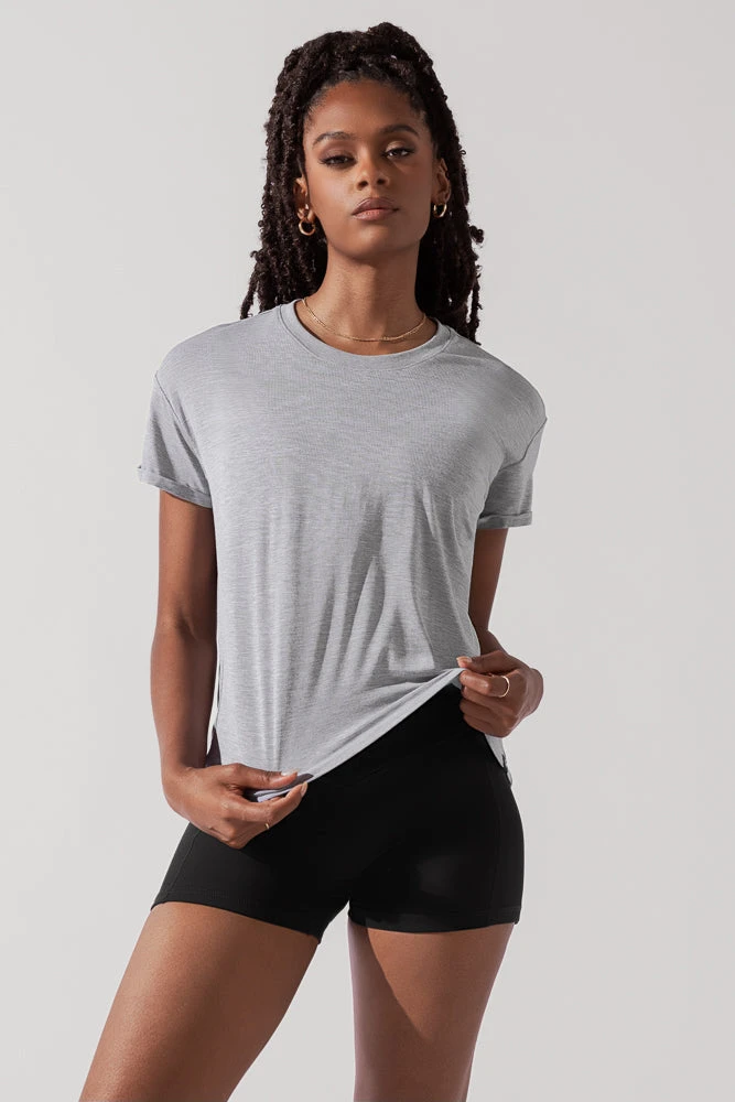 The Perfect Tee - Heather Grey 1 The Perfect Tee - Heather Grey