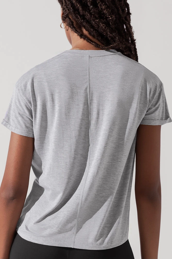 The Perfect Tee - Heather Grey 4 The Perfect Tee - Heather Grey - Image 4