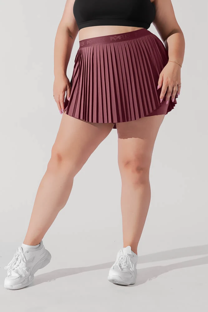 Ace ‘em Pleated Skort - Desert Rose 11 Ace ‘em Pleated Skort - Desert Rose - Image 11