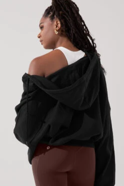 Zip Cloud Hoodie - Black -Quality Sport Wear ZipCloudHoodie Black 5002 0942 Edit