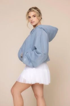 Zip Cloud Hoodie - Blue Storm -Quality Sport Wear ZipCloudHoodie Blue Storm 5002 03713