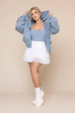 Zip Cloud Hoodie - Blue Storm -Quality Sport Wear ZipCloudHoodie Blue Storm 5002 03786