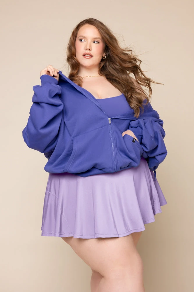 Zip Cloud Hoodie - Iris 1 Zip Cloud Hoodie - Iris