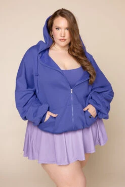 Zip Cloud Hoodie - Iris 10 Zip Cloud Hoodie - Iris -Quality Sport Wear ZipCloudHoodie BlueIris 5002 02955 Edit Edit