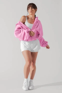 Zip Cloud Hoodie - Malibu Pink -Quality Sport Wear ZipCloudHoodie Bubblegum 5002 0004 Edit 1
