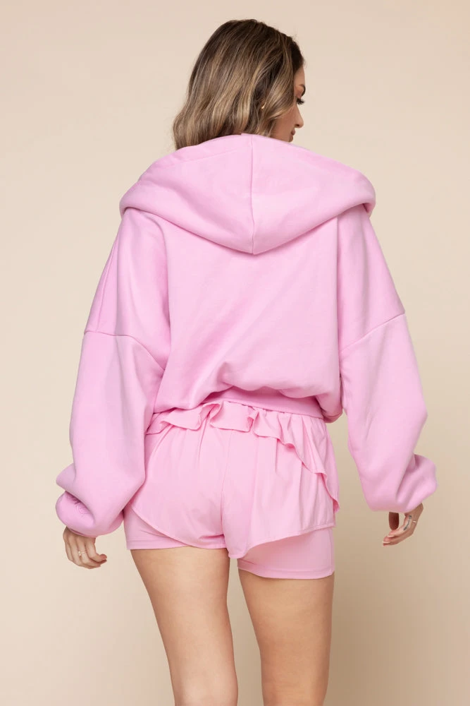 Zip Cloud Hoodie - Bubblegum 8 Zip Cloud Hoodie - Bubblegum - Image 8