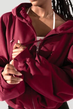 Zip Cloud Hoodie - Crimson 20 Zip Cloud Hoodie - Crimson -Quality Sport Wear ZipCloudHoodie Crimson 5002 0193 2 Edit