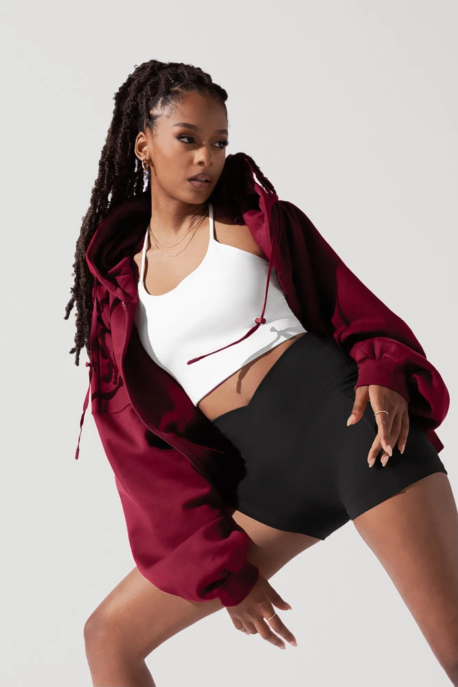 Zip Cloud Hoodie - Crimson 11 Zip Cloud Hoodie - Crimson - Image 11