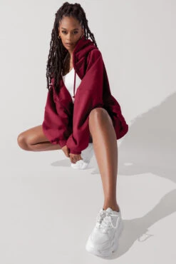 Zip Cloud Hoodie - Crimson 23 Zip Cloud Hoodie - Crimson -Quality Sport Wear ZipCloudHoodie Crimson 5002 0212 Edit