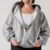 Zip Cloud Hoodie - Heather Grey