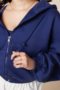 Zip Cloud Hoodie - Sapphire -Quality Sport Wear ZipCloudHoodie Sapphire 5002 02726 Edit