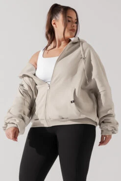 Zip Cloud Hoodie - Seashell -Quality Sport Wear ZipCloudHoodie Seashell 5002 0049 Edit