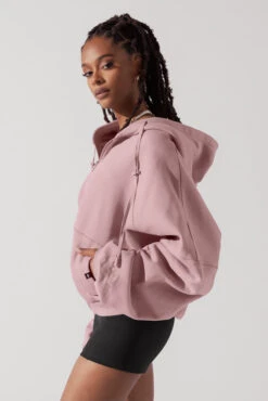 Zip Cloud Hoodie - Blush -Quality Sport Wear ZipCloudHoodie blush 5002 0109 Edit