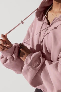 Zip Cloud Hoodie - Blush -Quality Sport Wear ZipCloudHoodie blush 5002 0146 Edit