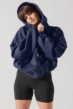 Zip Cloud Hoodie - Academic Navy 15 Zip Cloud Hoodie - Academic Navy -Quality Sport Wear ZipHoodie AcademicNavy 5002 0014 Edit 1