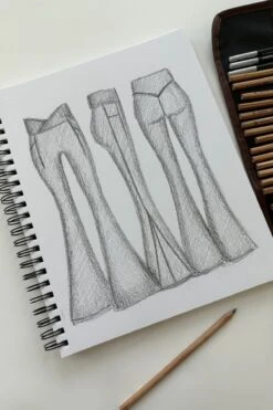 Crisscross Hourglass® Bell Bottom With Pockets - Black -Quality Sport Wear bellbottomsketchpopflex